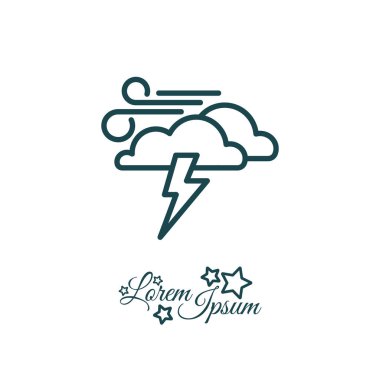 rüzgarlı hava simgesi