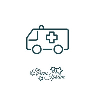 Ambulans araba web simgesi