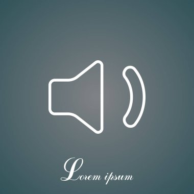 basit hoparlör simgesi