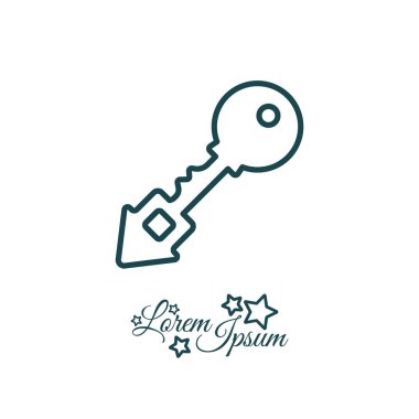 Anahtar basit simgesi