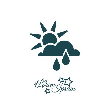  güneşli yağmur simgesi