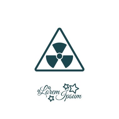 Radyasyon tehlikesi web simgesi 