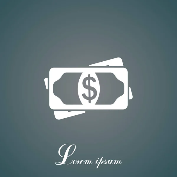 Dinero icono simple — Vector de stock