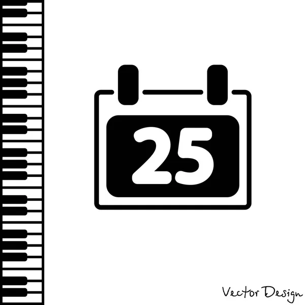 Calendario icono web — Archivo Imágenes Vectoriales