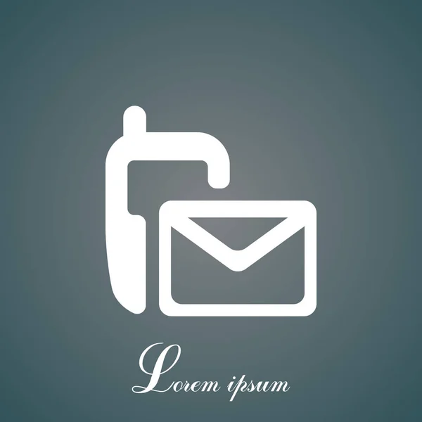 Icono simple SMS — Vector de stock