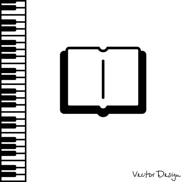 Open book line icon — Stock Vector