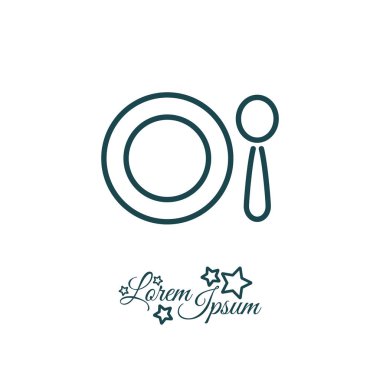 Tabak ve kaşık simgesi