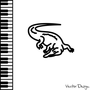 Timsah basit simgesi