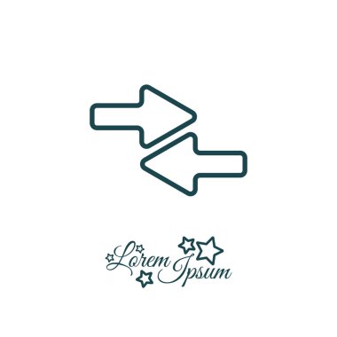 sol ve sağ okları simge