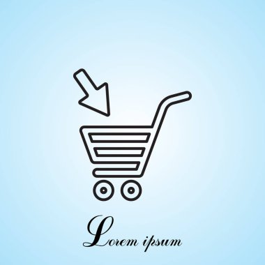 alışveriş sepeti (sepet) simgesi