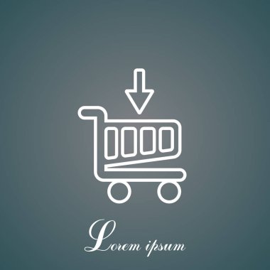 alışveriş sepeti (sepet) simgesi