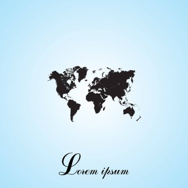 dünya haritası simgesi