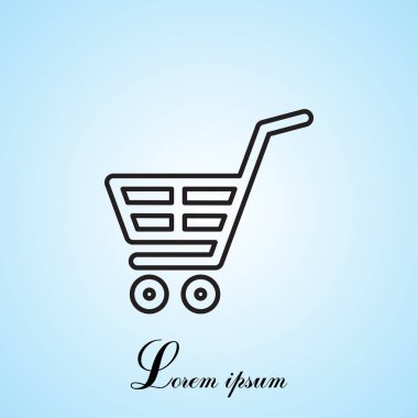 alışveriş sepeti (sepet) simgesi