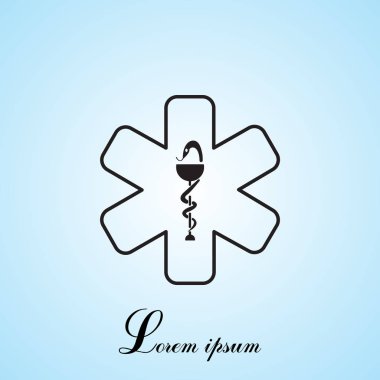 Ambulans amblemi simgesi