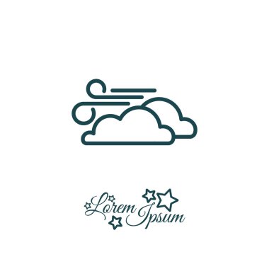 Rüzgar ve bulutlar simgesi