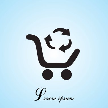 alışverişini ürünler satırı simgesi