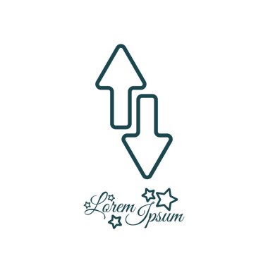 Oklar yukarı-aşağı web simgesi