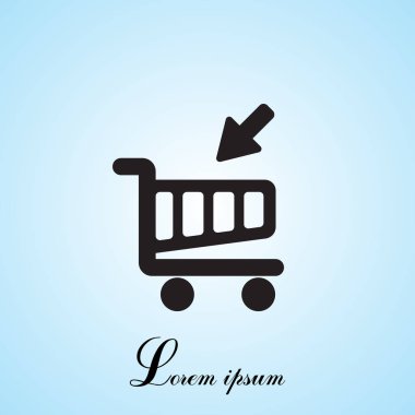 alışveriş sepeti (sepet) simgesi