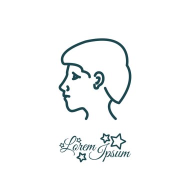 erkek profil kafasından