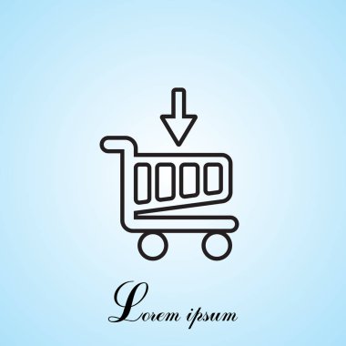 alışveriş sepeti (sepet) simgesi