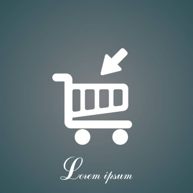 alışveriş sepeti (sepet) simgesi