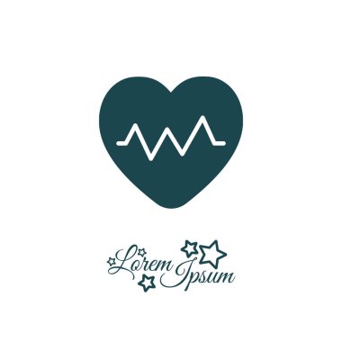 kalp kardiyogramı simgesi