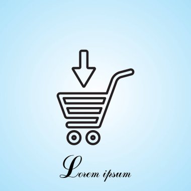 alışveriş sepeti (sepet) simgesi