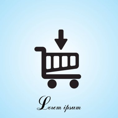 alışveriş sepeti (sepet) simgesi