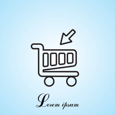 alışveriş sepeti (sepet) simgesi