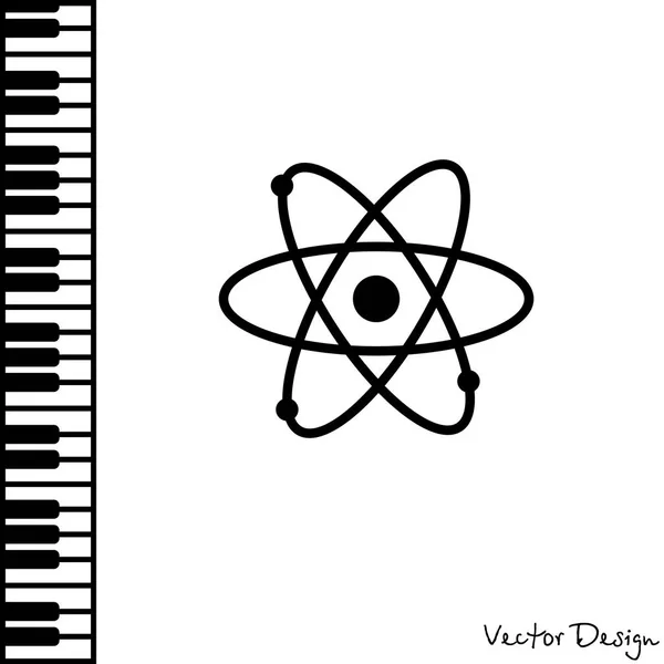 Atom web pictogram — Stockvector
