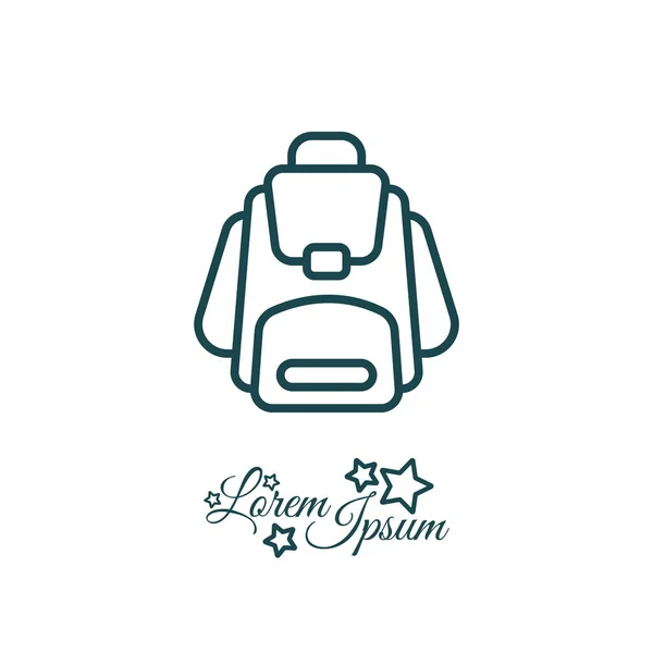 Sırt çantası Web simgesi — Stok Vektör