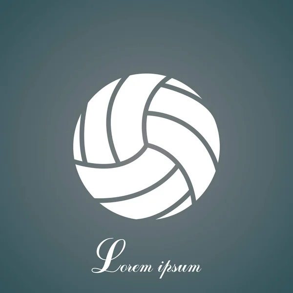 Volleyball-Ikone — Stockvektor