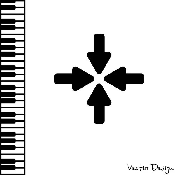 Quatre flèches icône — Image vectorielle