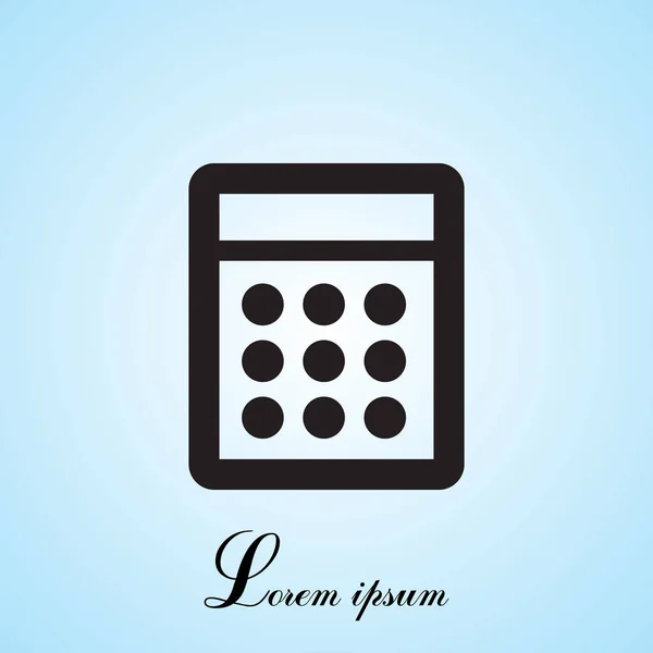 Calculator lijn pictogram — Stockvector