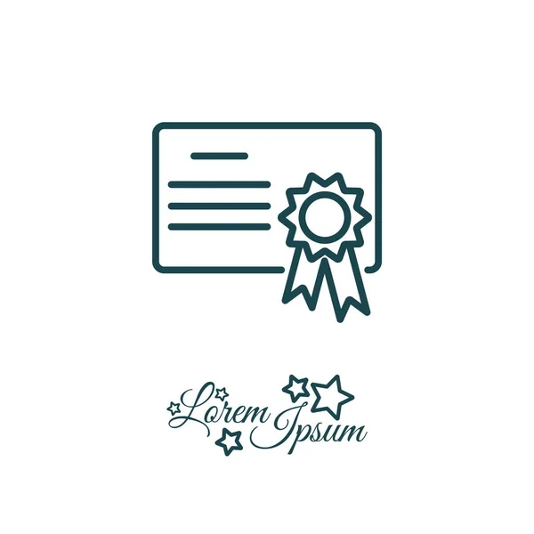 Design do ícone de certificado —  Vetores de Stock