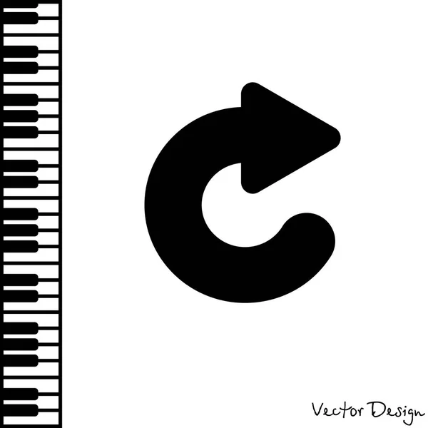Icono de flecha circular — Vector de stock