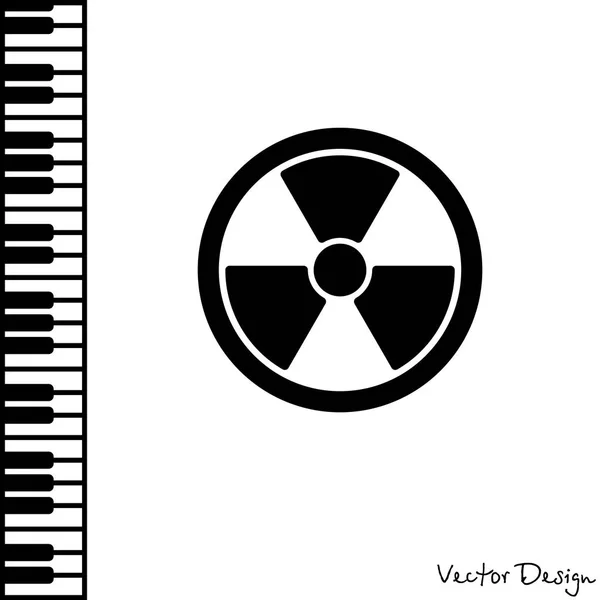 Знак радіаційної небезпеки — стоковий вектор