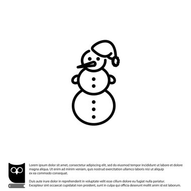 Kardan adam düz simgesi