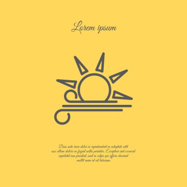 Güneşli havalarda simgesi