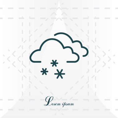 kar satırı simgesi. 