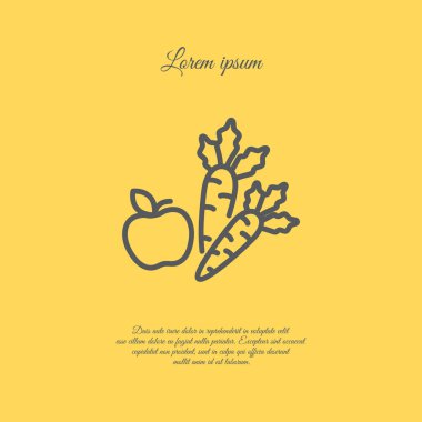 Havuç yemek simgesi