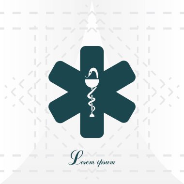 Tıp ambulans simgesi