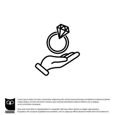 Elmas yüzük simgesi