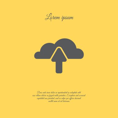 bulut depolama basit simgesini