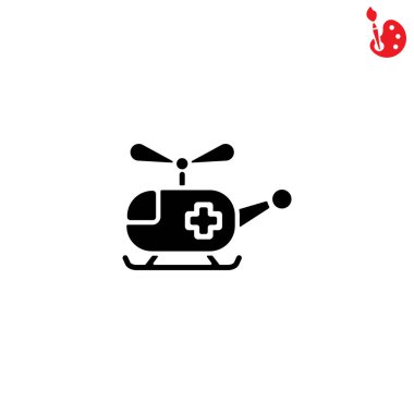 Helikopter ambulans satırı simgesi