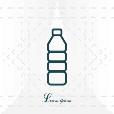 Plastik şişe satırı simgesi 