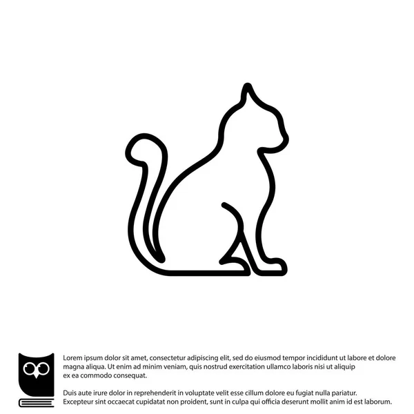 Silhouette of cat icon Stock Vector by ©PPVector 129404604