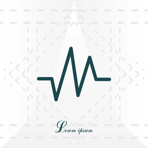Icono de frecuencia cardíaca — Vector de stock
