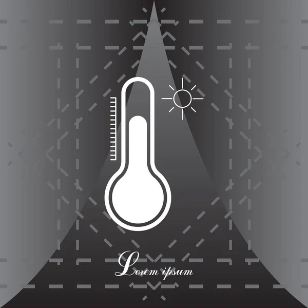 Thermometer web pictogram — Stockvector