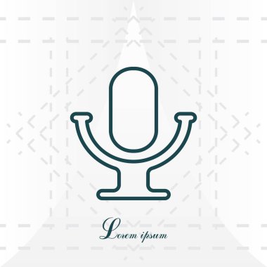  Mikrofon kayıt simgesi